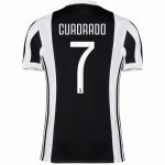 2017-18 Juventus Cuadrado #7 Home Soccer Jersey