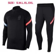 2020 South Korea Black Training Suits Sweatshirt with Trousers