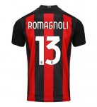 2020-21 AC Milan Home Soccer Jersey Shirt ROMAGNOLI #13