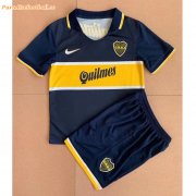 Kids 1996-97 Boca Juniors Retro Home Soccer Kits Shirt With Shorts