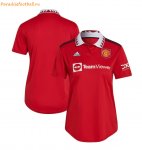 2022-23 Manchester United Home Women Soccer Jersey Shirt