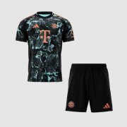 2024-25 Bayern Munich Away Kids Soccer Kits Shirt With Shorts