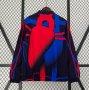 2023-24 Barcelona Blue Red Reversible Trench Coat Jacket