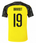 2019-20 Borussia Dortmund Cup Home Soccer Jersey Shirt Brandt 19