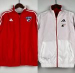 2023-24 FC Dallas White Red Reversible Trench Coat Jacket