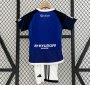 2023-24 Real Oviedo Kids Home Soccer Kits Shirt With Shorts