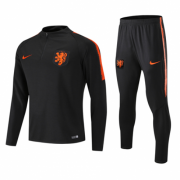 18-19 Netherlands Zipper Sweat Shirt Kit(Top+Trouser)