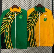 2023-24 Jamaica Green Yellow Reversible Trench Coat Jacket
