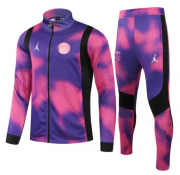 2020-21 PSG 4th Jordan Purple Pink Training Suits Jacket with Pants