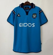 2001-02 Manchester City Retro Home Soccer Jersey Shirt