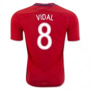 2016 Chile Vidal 8 Home Soccer Jersey