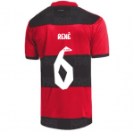 2021-22 Flamengo Home Soccer Jersey Shirt RENÊ #6