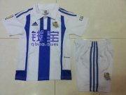 Kids Real Sociedad 2015-16 Home Soccer Shirt With Shorts