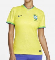 2022 World Cup Brazil Home Women Soccer Jersey Shirt