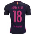 2016-17 Barcelona 18 JORDI ALBA Away Soccer Jersey