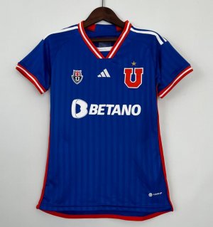2023-24 Club Universidad de Chile Women Home Soccer Jersey Shirt