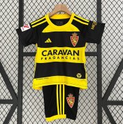 2023-24 Real Zaragoza Kids Away Soccer Kits Shirt With Shorts