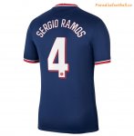 2021-22 Maillot PSG Domicile Cup Home Soccer Jersey Shirt with Sergio Ramos 4 printing