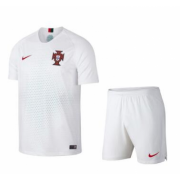 Kids Portugal 2018 World Cup Away Soccer Shirt With Shorts