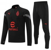 2022-23 AC Milan Black Training Kits Sweatshirt with Pants