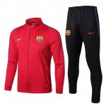 2017-18 Barcelona Red High Neck Red Training Jacket