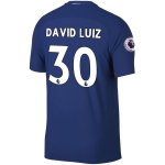 2017-18 Chelsea David Luiz #30 Home Soccer Jersey