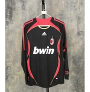 2006-07 AC Milan Retro Long Sleeve Away Soccer Jersey Shirt