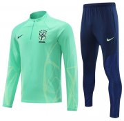 2022 FIFA World Cup Brazil Green Training Kits Sweatshirt with Pants