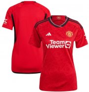 2023-24 Manchester United Home Women Soccer Jersey Shirt