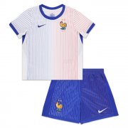 2024 Euro Cup France Kids Away Soccer Kits Shirt with Shorts