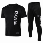 2018-19 Psg Jordan Black Short Sleeve Training Kits