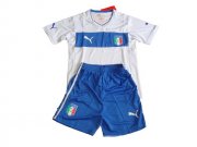 Kids 13-14 Italy Away Jersey Kit(Shorts+Shirt)
