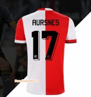 2021-22 Feyenoord Home Soccer Jersey Shirt with Aursnes 17 printing