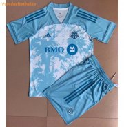 Kids Toronto FC 2021-22 PRIMEBLUE Soccer Kits Shirt With Shorts