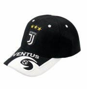 Juventus Black Soccer Peak Cap