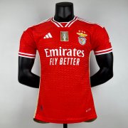 2023-24 Benfica Home Soccer Jersey Shirt With Champions Gold Patch Player Version