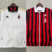 2024-25 AC Milan White Red Reversible Trench Coat Jacket