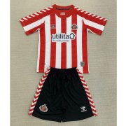 2024-25 Sunderland Kids Home Soccer Kits Shirt With Shorts