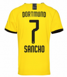 2019-20 Borussia Dortmund Home Soccer Jersey Shirt Sancho 7