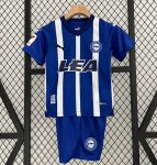 2023-24 Deportivo Alavés Kids Home Soccer Kits Shirt With Shorts