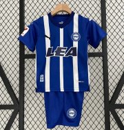 2023-24 Deportivo Alavés Kids Home Soccer Kits Shirt With Shorts