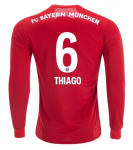 2019-20 Bayern Munich Long Sleeve Home Soccer Jersey Shirt Thiago Alcantara #6
