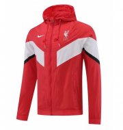2022-23 Liverpool Red White Hoodie Windbreaker Jacket