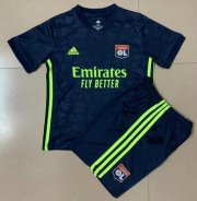 2020-21 Lyon Kids Third Away Soccer Kits Shirt with Shorts