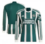 2023-24 Manchester United Long Sleeve Away Soccer Jersey Shirt