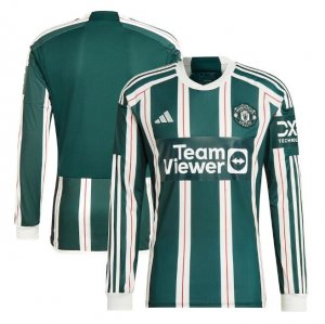 2023-24 Manchester United Long Sleeve Away Soccer Jersey Shirt