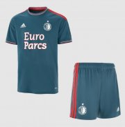 2022-23 Feyenoord Kids Away Soccer Kits Shirt With Shorts