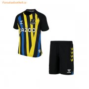 2021-22 Everton Kids Gaolkeeper Black Soccer Jersey Kit Shirt With Shorts