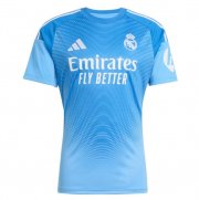 2025-26 Real Madrid Blue Goalkeeper Soccer Jersey Shirt