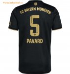 2021-22 FC Bayern Munchen Away Soccer Jersey Shirt with Pavard 5 printing